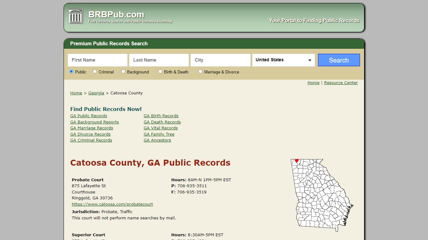 Catoosa County Public Records | Search Georgia Government ...