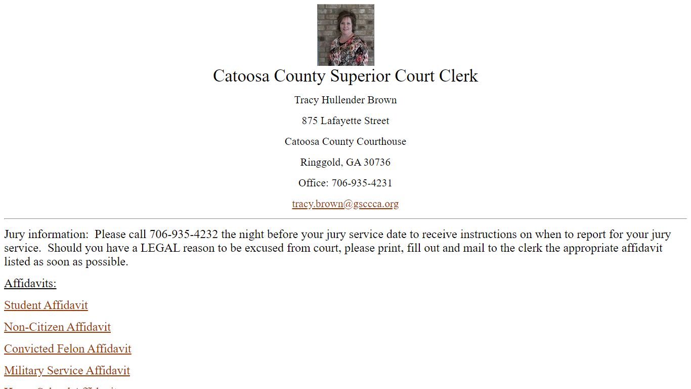 Catoosa County Superior Court Clerk - LMJC